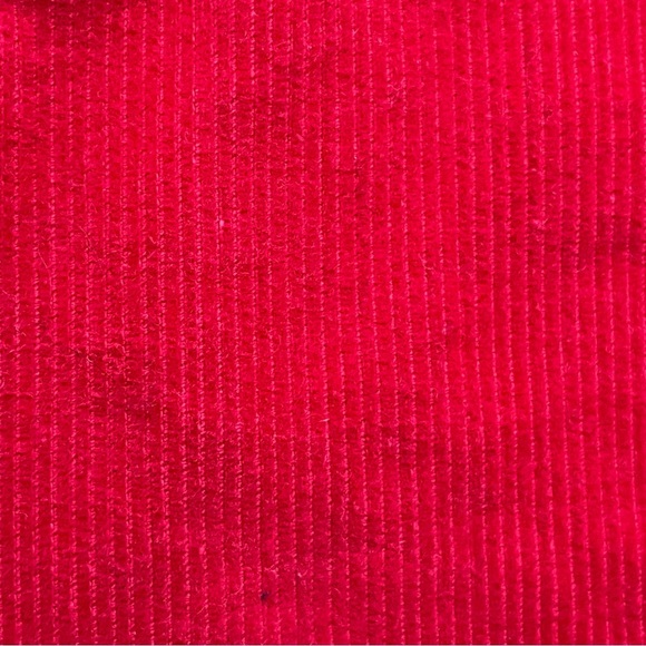 Vintage 80s 90s French Toast Red Corduroy Jumpsuit Overalls Baby 9M Lined - Picture 6 of 8